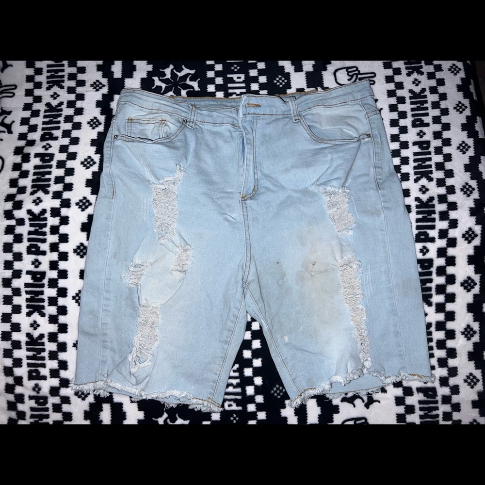 Denim shorts